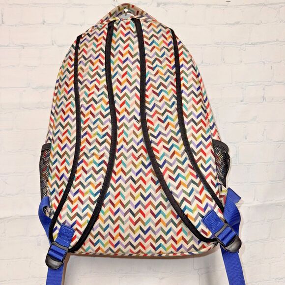 KAVU Troe Outdoor Wear Backpack Book Bag Chevron colorful - Picture 7 of 10